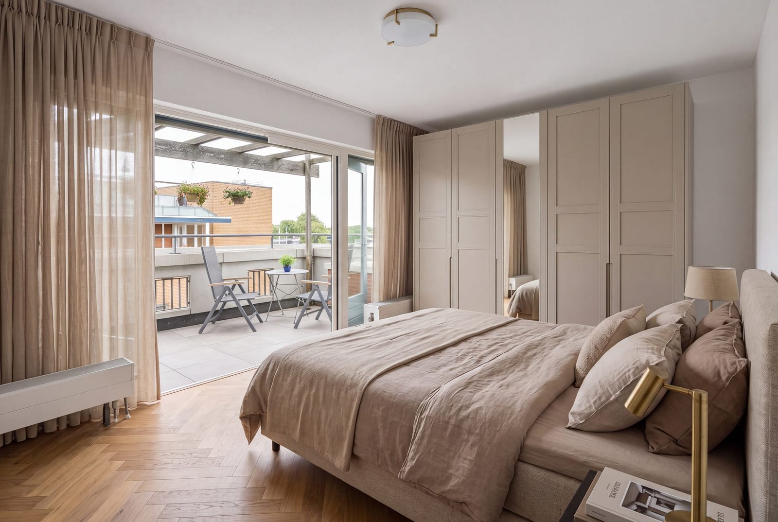 Hoofdslaapkamer, AI-impressie in stijl Hollands chic