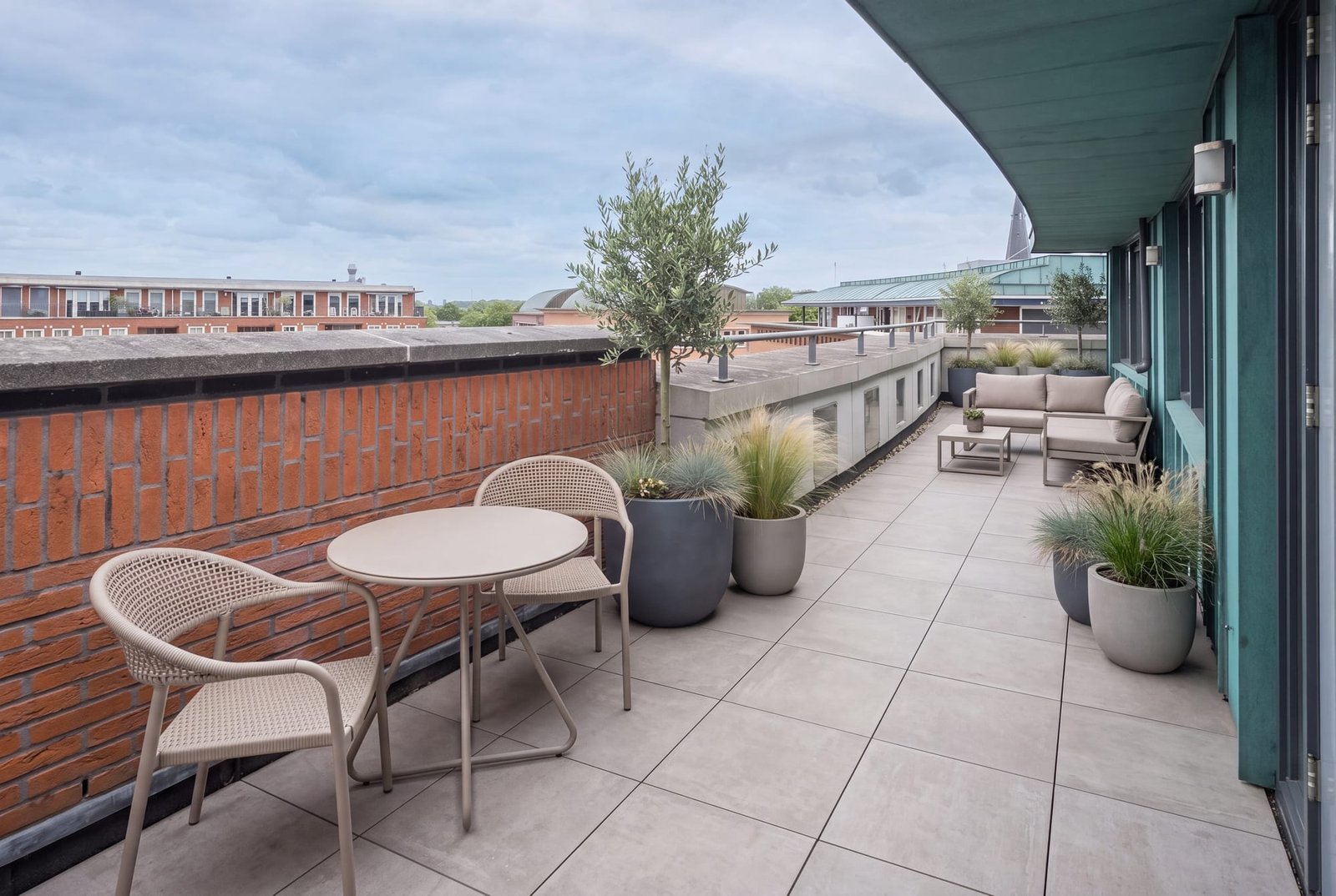 Dakterras, AI-impressie in stijl Hollands chic